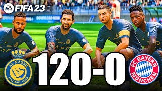 FIFA 23  MESSI RONALDO MBAPPE NEYMAR LEWANDOWSKI All Star  Al NASSR 1200 FC BAYERN 4k HDR [upl. by Naejeillib]