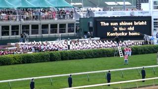 Kentucky Derby 2011 Singing of quotMy Old Kentucky Homequot [upl. by Corell]