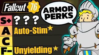 Fallout 76 Legendary Armor Effects Tier List Best Armor Beginners Guide Tips And Tricks 2024 [upl. by Ahsaetal]