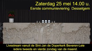 Eerste communie kinderen Desselgem op zaterdag 25 mei om 14 u [upl. by Llennehc55]