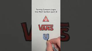 Turning Company Logos Into Math Symbols part 2 Shorts [upl. by Auoy56]