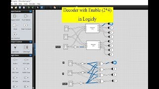 Decoder with Enable 24 in logicly [upl. by Alix518]