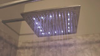 16 LED Rainfall Showerhead Must See [upl. by Schwenk]