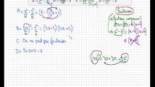 factoriser une expression • facteur commun et identité remarquable • quatrième troisième seconde [upl. by Riba]