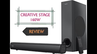 4K Creative Stage 160 W Bluetooth Soundbar  21 Channel  REVIEW [upl. by Eimar724]