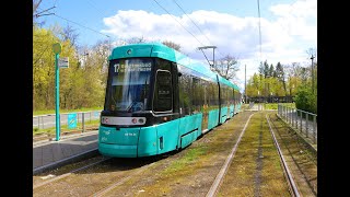 Mitfahrt in neuen TWagen VGF Straßenbahn Frankfurt Alstom Citadis SX05 Wagen 307 auf der Linie 17 [upl. by Leifeste172]