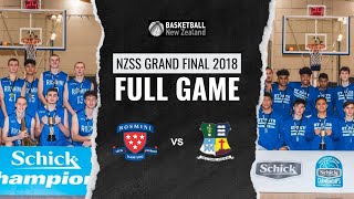 NZ Secondary Schools Nationals AA Boys Grand Final 2018  Rosmini College vs St Patricks Kilbirnie [upl. by Hengel556]