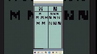 Pixel Art How to make the letters M and N in Aseprite Part 1 shorts pixelart howto aseprite [upl. by Eisor]