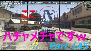 GTA5 ORAEMON実況 オンライン 色んなジョブレース体験！ ハチャメチャ！ループ？背面？トルネード？ Part 145 [upl. by Neelie]