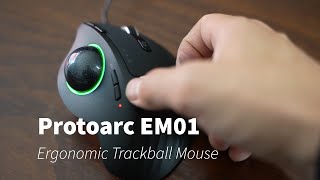 I Try An Ergonomic Trackball Mouse by Protoarc  Unboxing and First Impressions Review [upl. by Ylelhsa]