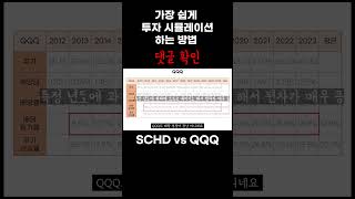 SCHD vs QQQ 쇼츠 [upl. by Ettellocin]