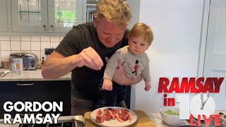 Gordon Ramsay Shows How To Make A Lamb Chop Dish At Home  Ramsay in 10 [upl. by Meldon]