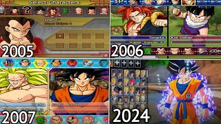 Evolution of All Characters in dragon ball tenkaichiSparking series 20052024 [upl. by Adrien410]