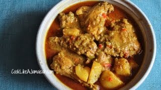 Jamaican Curry Chicken Recipe Video [upl. by Shelton]