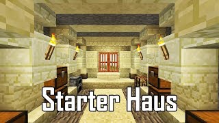 Minecraft Das einfachste Starter Haus  Wüstenhöhle bauen  Starterhaus bauen in Minecraft deutsch [upl. by Ahcrop]