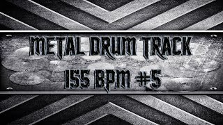 Avenged Sevenfold Style Metal Drum Track 155 BPM HQHD [upl. by Jelle991]