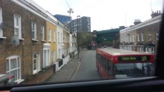 Deptford Bridge to Lewisham by bus 23rd March 2017 [upl. by Reyem]