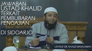 LUAR BIASA Ini Jawaban Bijak dari Ustadz Khalid Basalamah Atas Kejadian Pembubaran Pengajiannya [upl. by Dahl]