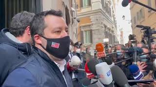 Salvini  Grillo vuole la tassa patrimoniale 040221 [upl. by Leodora691]