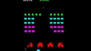 Space Invaders Part II Taito MAME Gameplay video Snapshot Rom name invadpt2 [upl. by Annaesor]