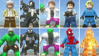 All Character Transformations in LEGO Marvel Super Heroes [upl. by Boorer]