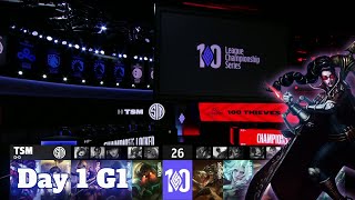 TSM vs 100  Day 1 LCS 2022 Lock In Groups  TSM vs 100 Thieves full game [upl. by Ecirtal]