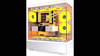 KEDIERS G800 White PC CASE Review  ATX Mid Tower with 5 PWM ARGB Fans amp Dual Tempered Glass [upl. by Dinerman]