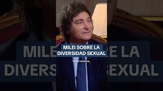 MILEI SOBRE LA DIVERSIDAD SEXUAL libertad diversidad milei gay bisexual lesbian [upl. by Annahahs]