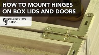 How to Mount Hinges on Box Lids Doors and Other Projects [upl. by Kciderf491]