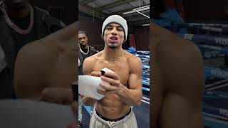 Jamaine Ortiz with a message to teofimolopez 👀 boxing boxinghighlights [upl. by Auhs]