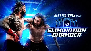 Best clashes at Elimination Chamber Full Match marathon [upl. by Irtimid]