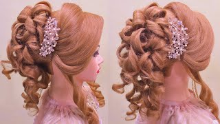 Latest Bridal Juda Hairstyles For Long Hair l Wedding Hairstyles l Curly Hairstyles [upl. by Towill]