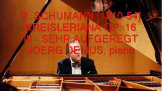 Joerg Demus plays Schumann  Kreisleriana op 16 [upl. by Ynad]