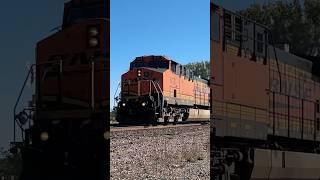 BNSF AC44C4M leading a fast BNSF Grain train bnsftrains bnsfrailway bnsf [upl. by Anetsirhc89]