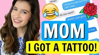 Song Lyric Text Prank On Mom I Got a Tattoo [upl. by Ellehsal]