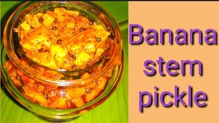 Banana stem pickle Banana stem recipe  Pickle [upl. by Paul]