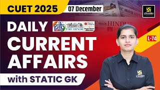 CUET UG 2025 General Test L74  Current Affairs amp Static GK  Most Imp MCQs  Aakanksha Singh [upl. by Okimuk]