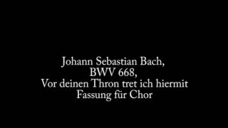 Johann Sebastian Bach BWV 668 Vor deinen Thron tret ich hiermit [upl. by Atikkin]