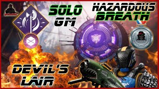 Solo Platinum Grandmaster Nightfall The Devils Lair With Hazardous Breath [upl. by Lanoil]