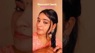 try this hack using Earrings as a hair accessory navratrispecial trendingfear navratrihairstyle [upl. by Nottnerb]