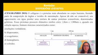 8 FísicoQuímica 3 CESGRANRIO 2010 O colágeno é a proteína mais abundante no corpo humano [upl. by Trebloc]