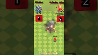 Barbarian kicker vs MECHA clash of clans [upl. by Ardnasak]