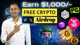 Top 5 Free Airdrop Claim  Today New Airdrop  Today Free Airdrop  how to make money from airdrops [upl. by Winfield]