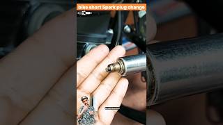 Short Spark plug replacement trick servicing DIY [upl. by Nadnarb]