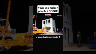 Maison pliable à 5000€ shortvideo shorts house foldablehouse foldable vehicles innovation 1k [upl. by Yoccm15]