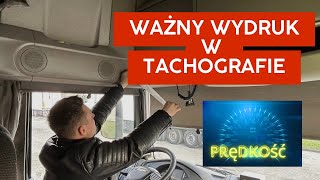 Wydruk z tachografu w ciężarówce ⁉️ ważna informacja [upl. by Kinsman271]