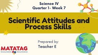 SCIENCE 4 Quarter 1 Week 7 Scientific Attitude and Process Skills MATATAG Curriculum [upl. by Mckenna171]