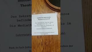 Angewandte Theater Wissenschaft Gießen Hessen Deutschland gießen deutschland germany jlu atw [upl. by Anawyt]