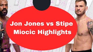 Jon Jones vs Stipe Miocic Highlights  Jones Tuesday Highlights video from New York City NY [upl. by Andi727]