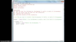 Python Horsepower Converter  Part 1 [upl. by Nna]